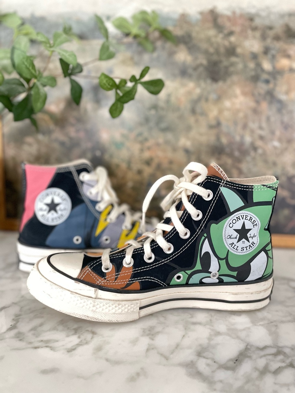 Tom & Jerry Cartoon x Converse all Star  Chuck Taylor 70 High‎ Top Shoes